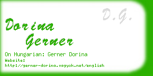 dorina gerner business card